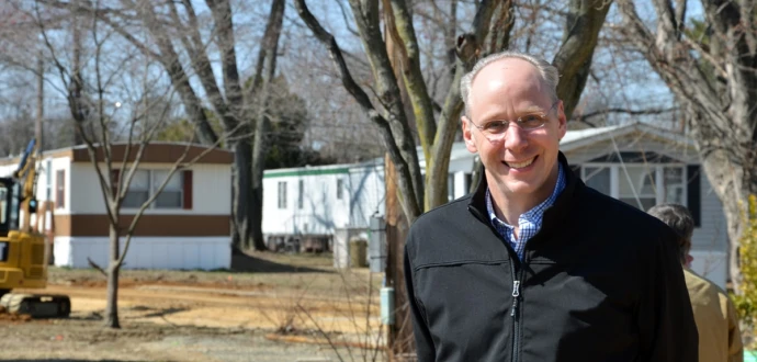 photo of Paul Bradley in a manufactured home community