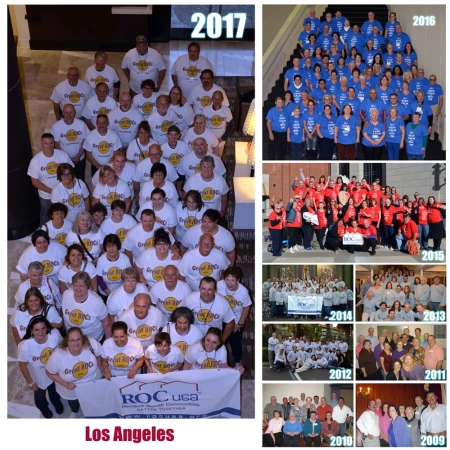 Group photos from nine years of CLIs.