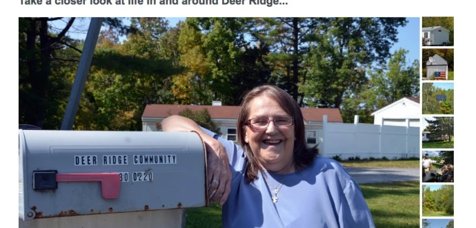 Screen shot of Deer Ridge’s new marketing website showing a Member in the Augusta, Maine, community.