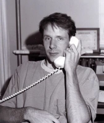 Paul Bradley working at the NH Community Loan Fund in 1993.