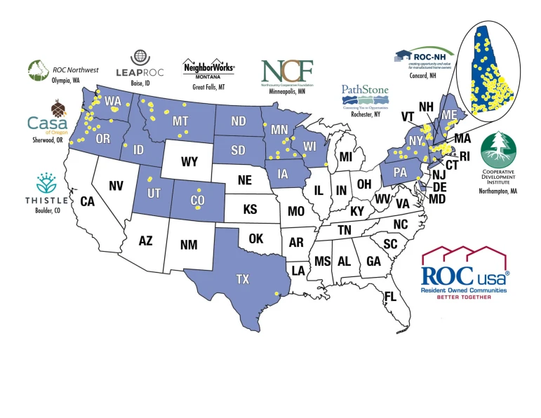 Map of ROCs in every state